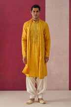 Palash-Mirror Work Patiyala Kurta Set