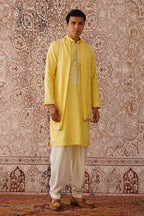 Faris - Mirror Embroidered Kurta Set with Patiyala and Dupatta