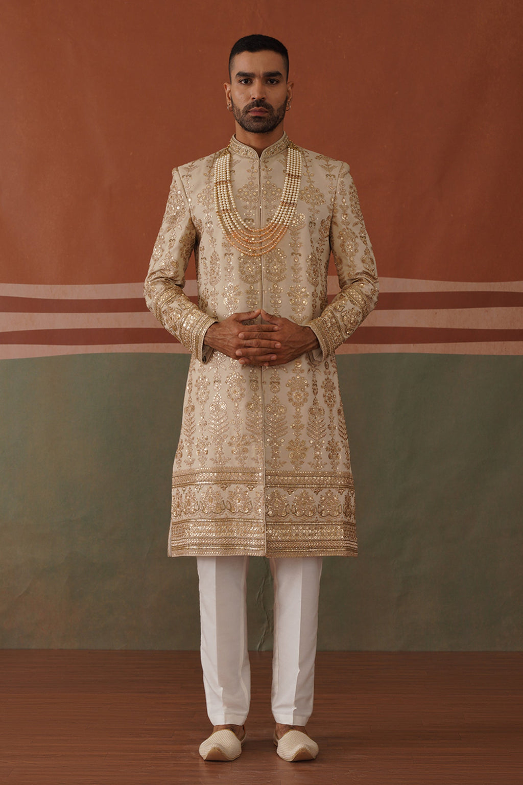 Rehan - Sherwani in Light Mehandi