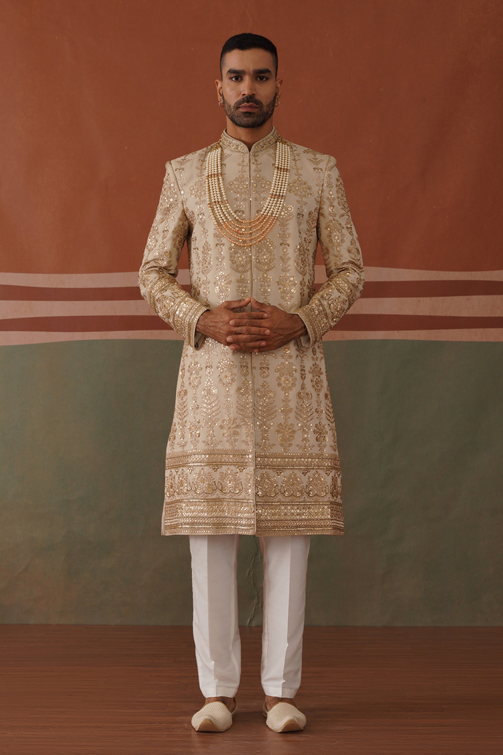 Rehan - Sherwani in Light Mehandi