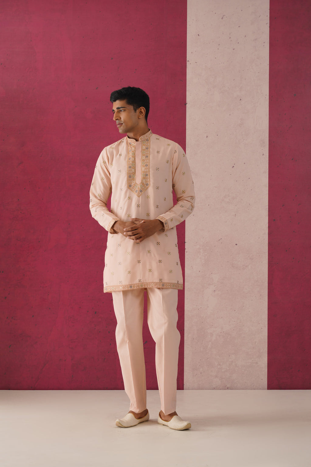 Mukta- Embroidered Short Kurta