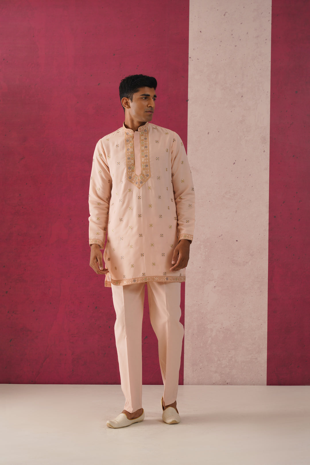 Mukta- Embroidered Short Kurta