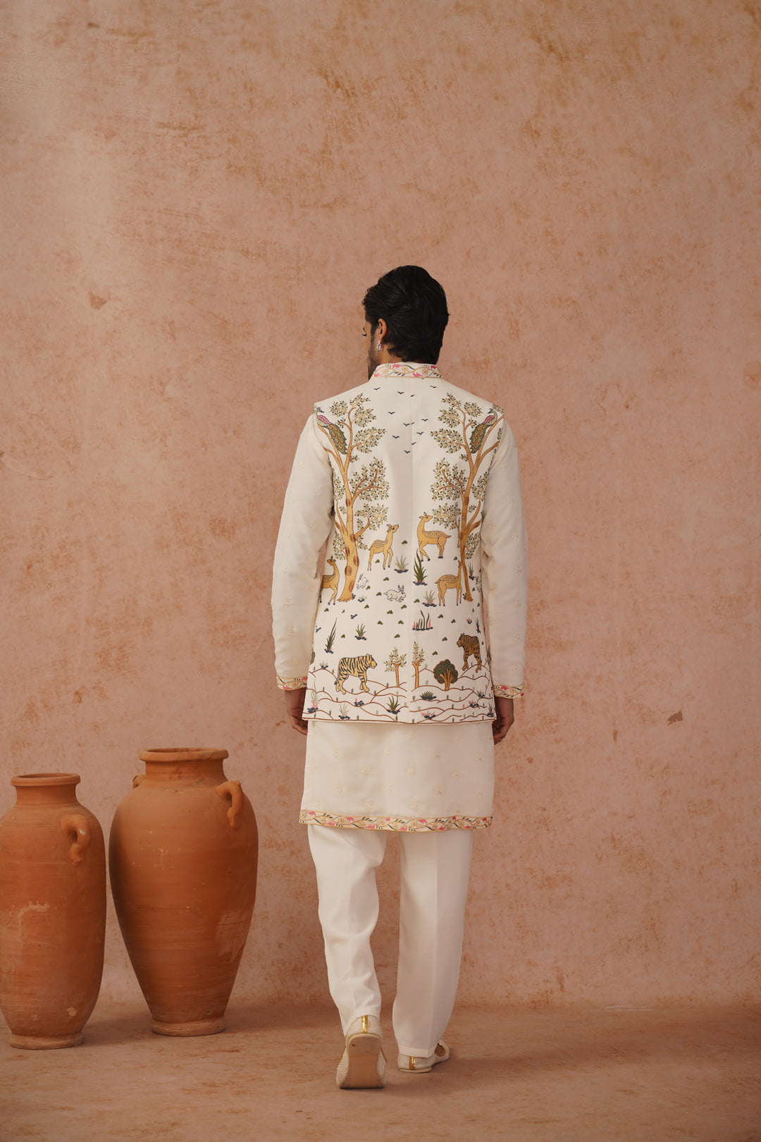 Dev Jacket Kurta Set with dupatta