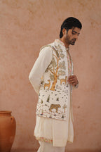 Dev Jacket Kurta Set with dupatta