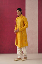 Palash-Mirror Work Patiyala Kurta Set