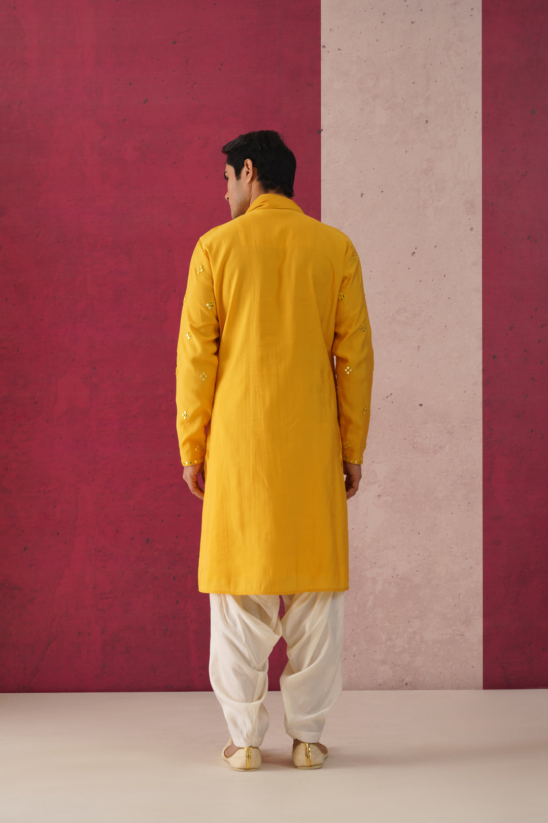 Palash-Mirror Work Patiyala Kurta Set