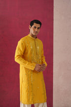 Palash-Mirror Work Patiyala Kurta Set
