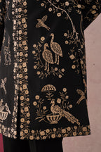 Sukrit - Black Sherwani with Cutdana and Zari work