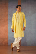 Faris - Mirror Embroidered Kurta Set with Patiyala and Dupatta