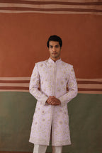 Riyan - Lilac Embroidered Indowestern