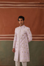 Riyan - Lilac Embroidered Indowestern