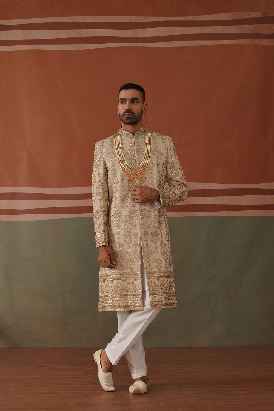 Rehan - Sherwani in Light Mehandi