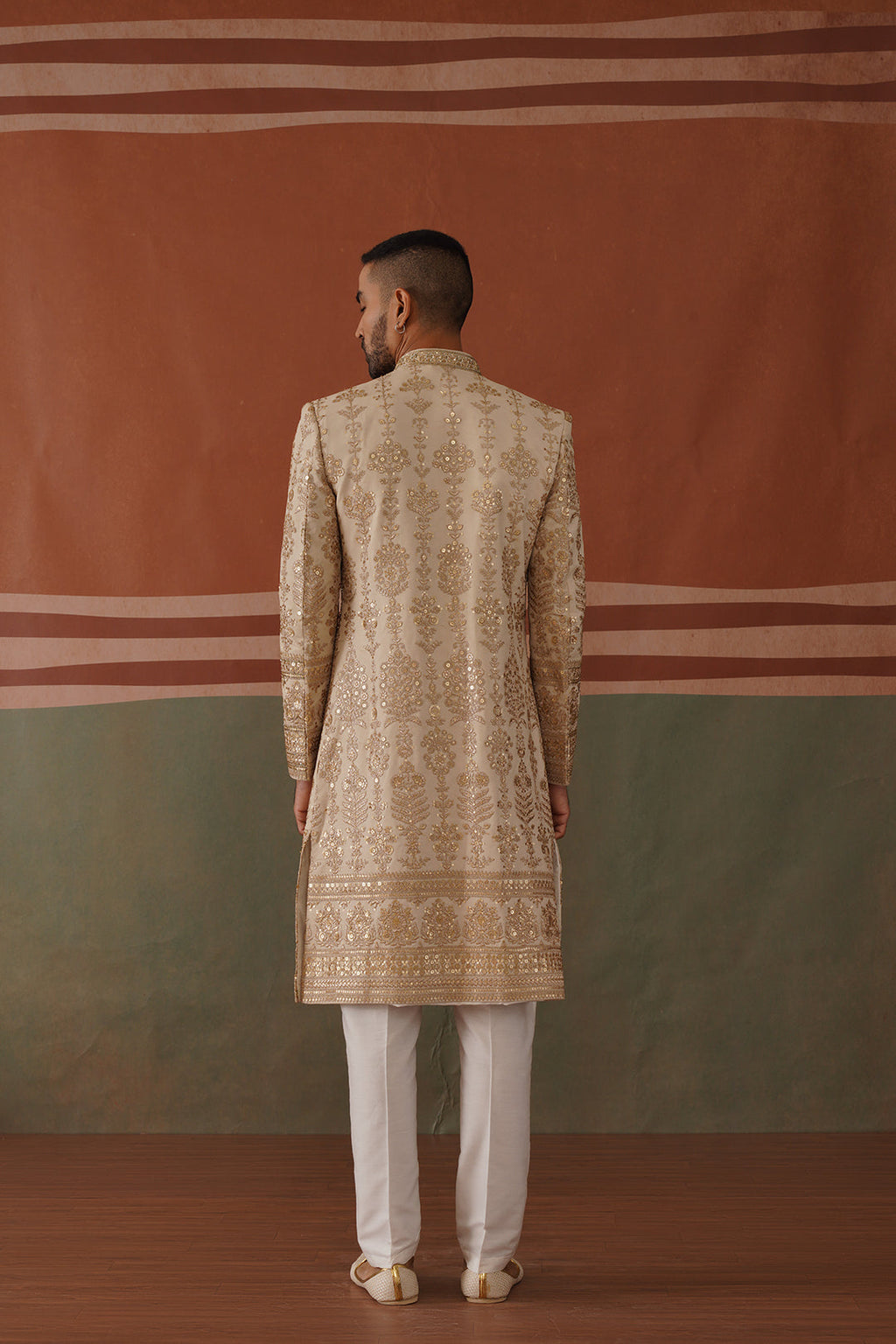 Rehan - Sherwani in Light Mehandi