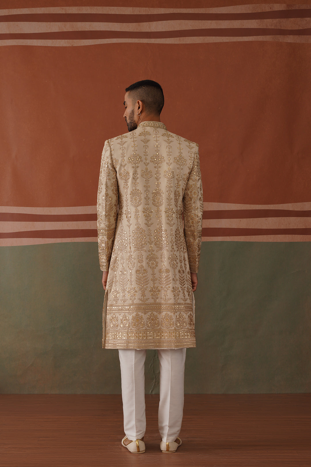 Rehan - Sherwani in Light Mehandi