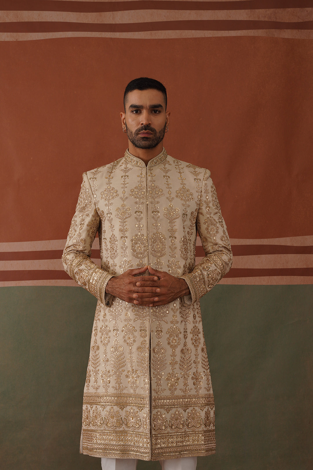 Rehan - Sherwani in Light Mehandi