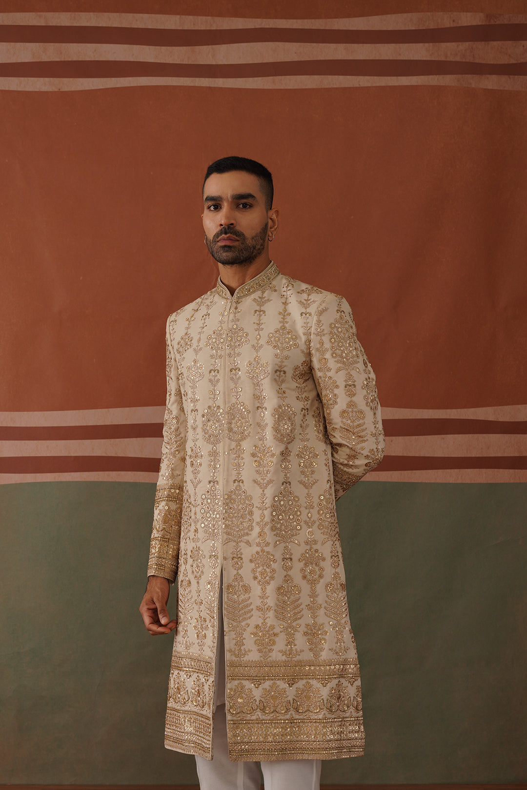 Rehan - Sherwani in Light Mehandi