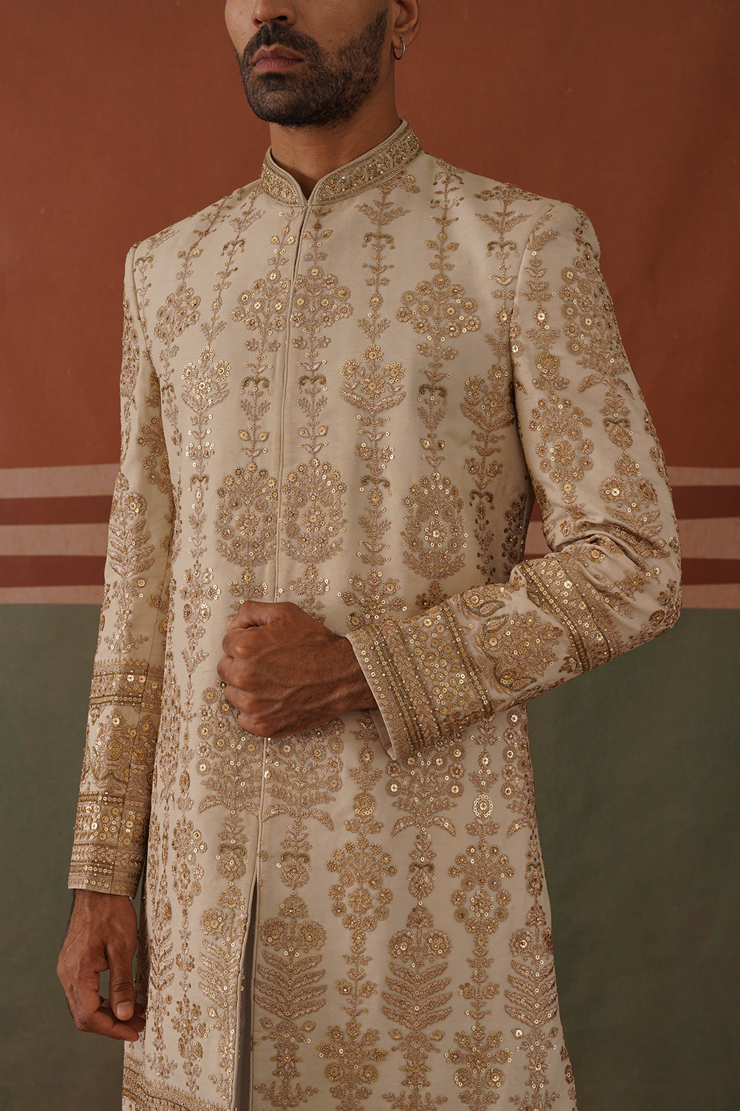 Rehan - Sherwani in Light Mehandi