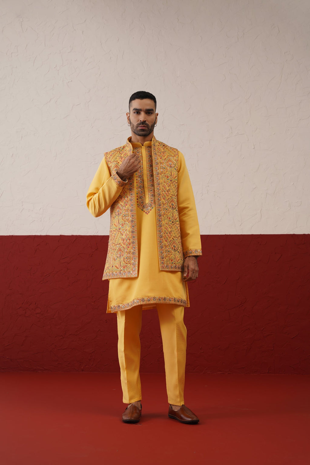 Ivaan Jacket Kurta Set