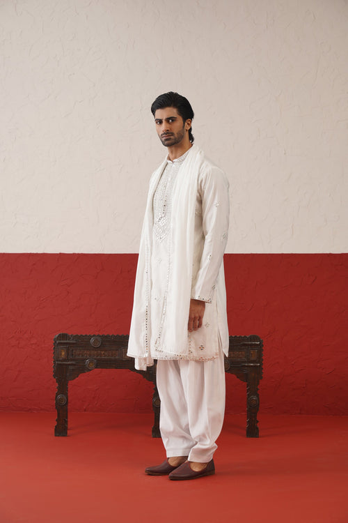 Arnav mirror work Kurta Patiyala Set