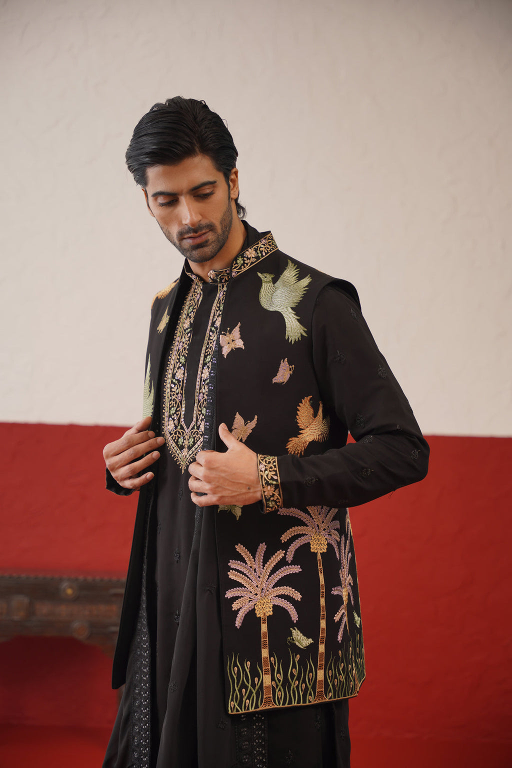 Yashas Jacket Kurta Set with dupatta