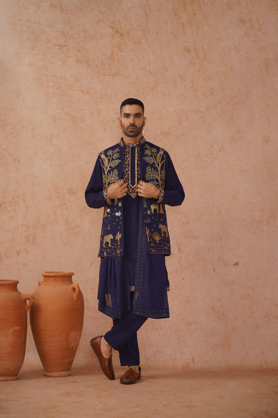 Tanay Jacket Kurta Set with dupatta