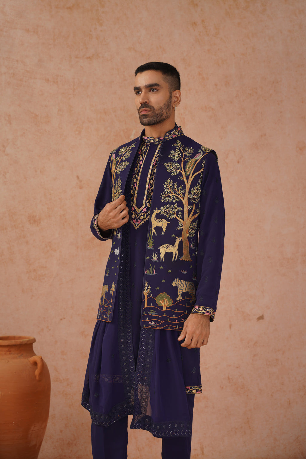 Tanay Jacket Kurta Set with dupatta