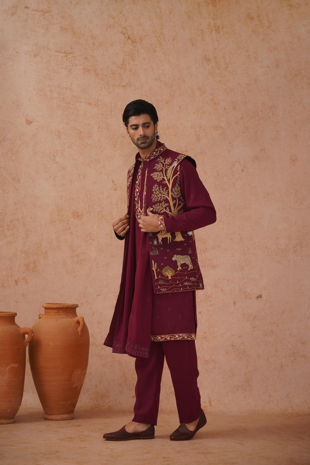 Jai Jacket Kurta Set with dupatta