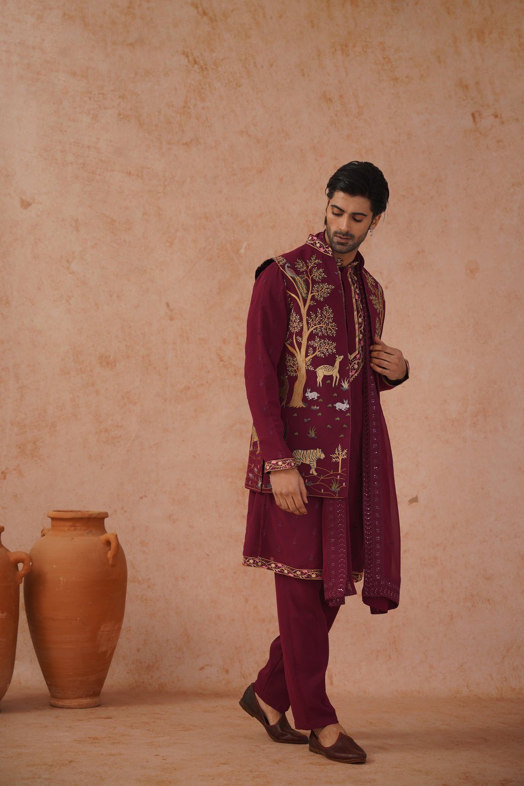 Jai Jacket Kurta Set with dupatta
