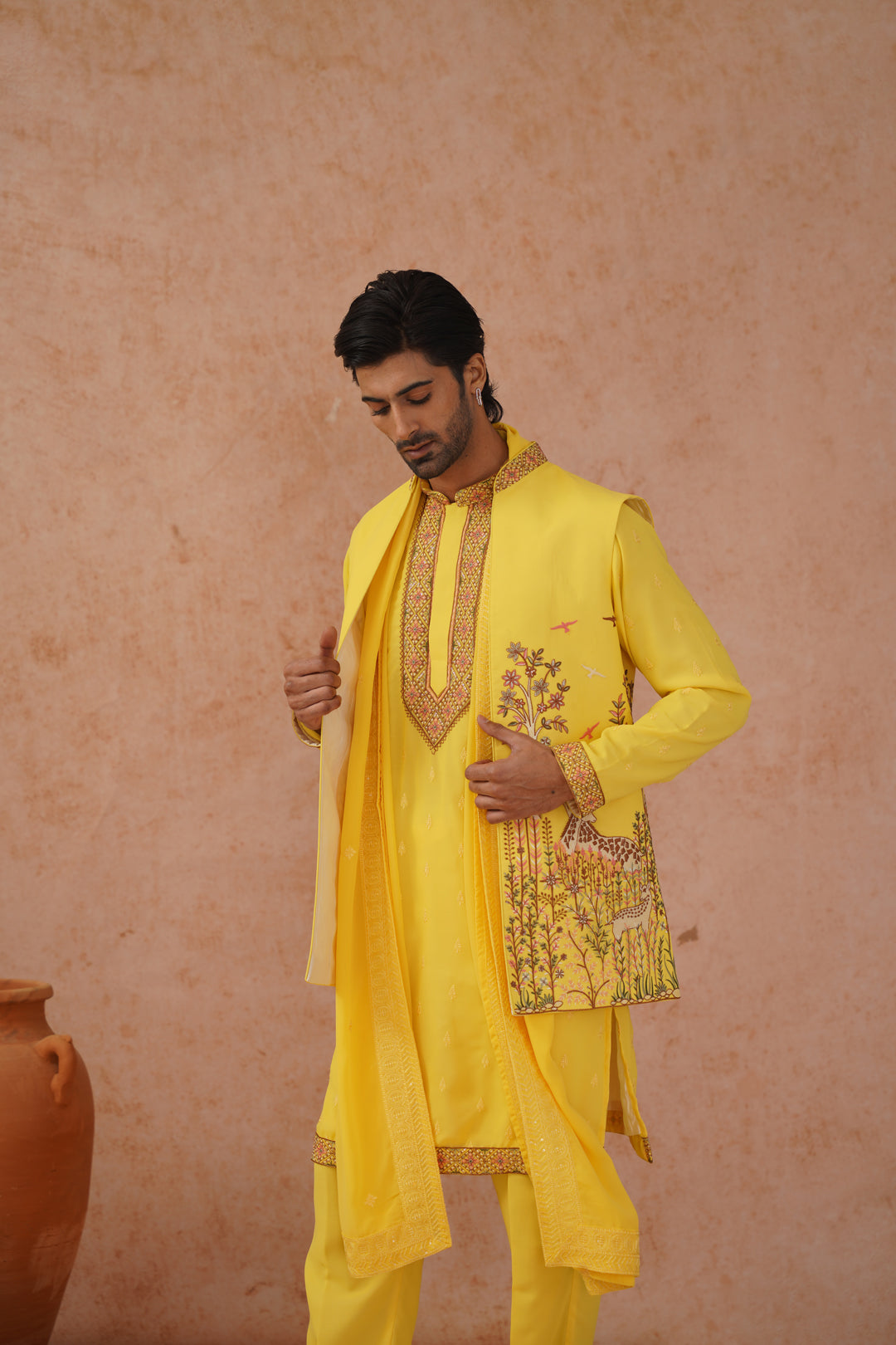 Arin Jacket Kurta Set with dupatta