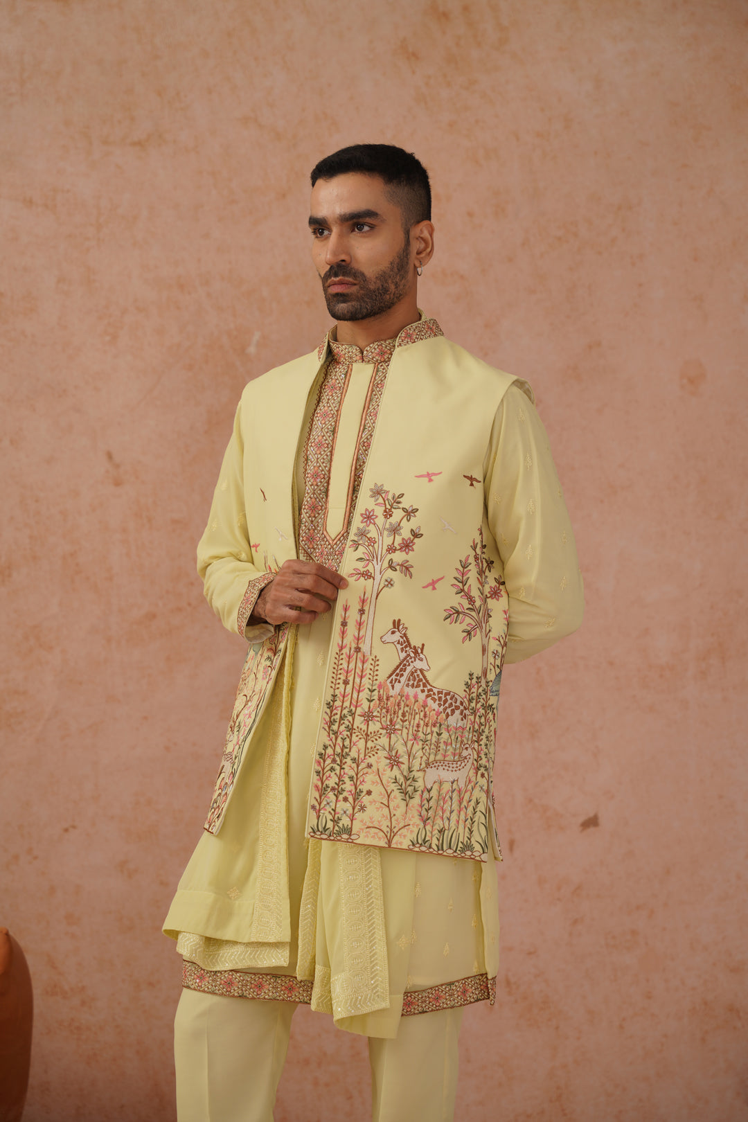 Avir Jacket Kurta Set with dupatta