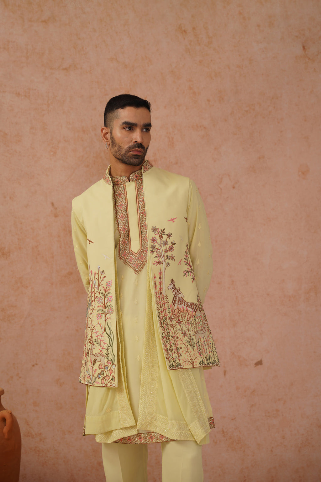 Avir Jacket Kurta Set with dupatta