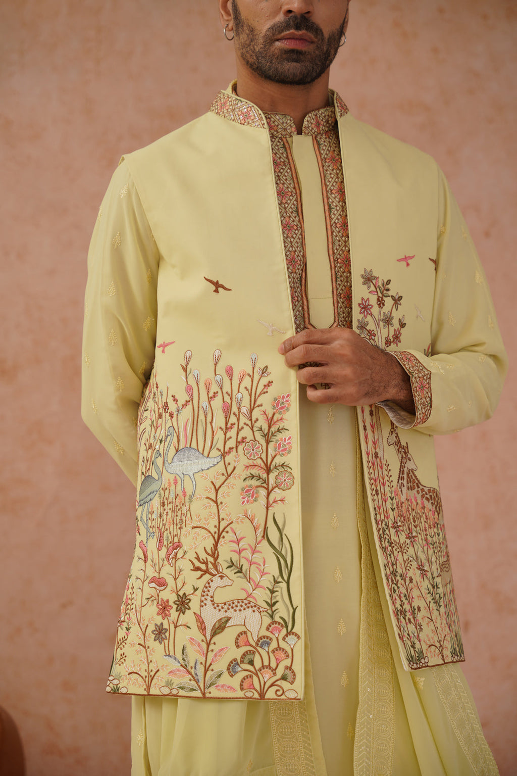 Avir Jacket Kurta Set with dupatta