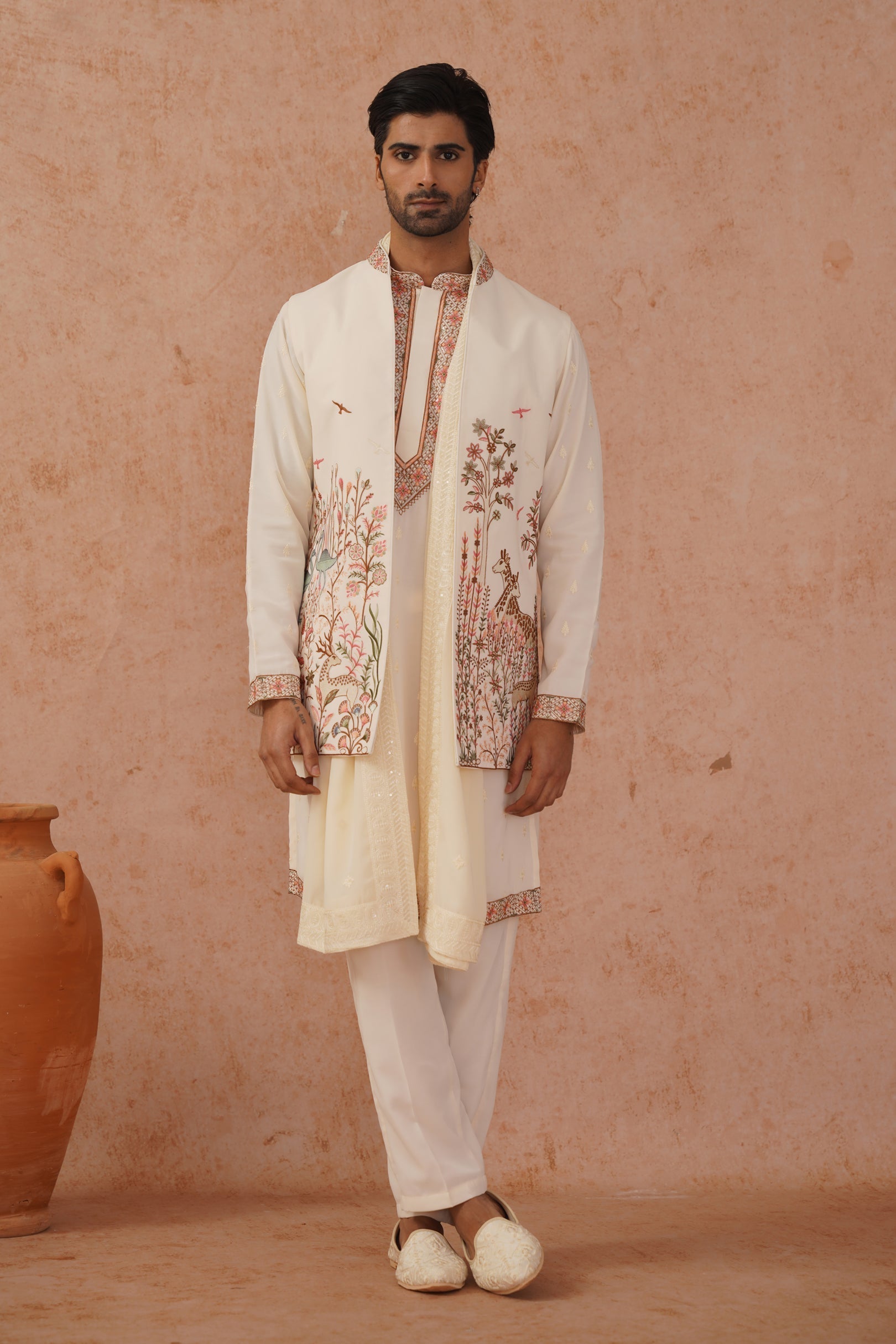 Amay Jacket Kurta Set with dupatta