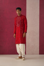 Raj- Mirror Work Patiyala Kurta Set