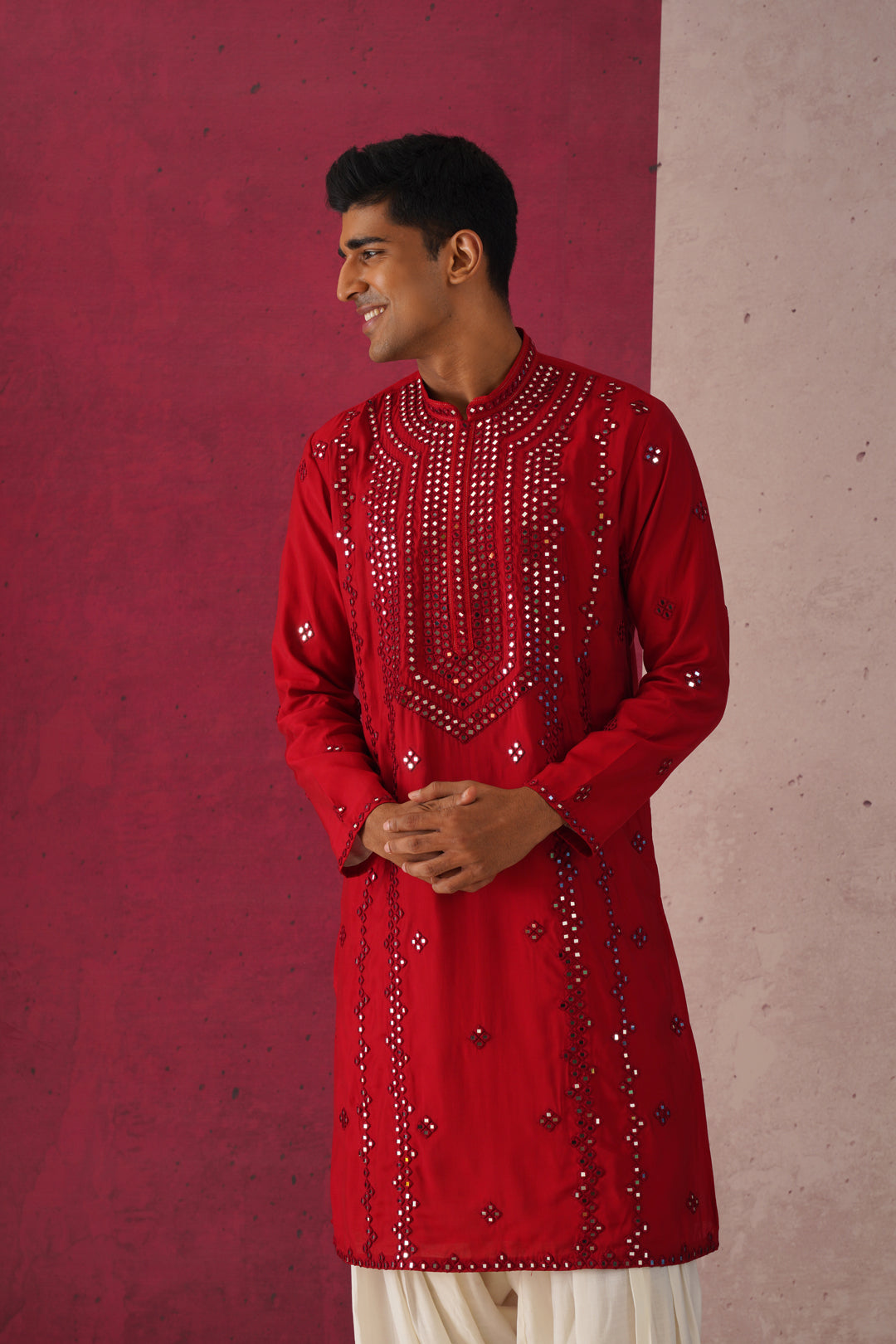 Raj- Mirror Work Patiyala Kurta Set