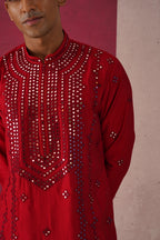 Raj- Mirror Work Patiyala Kurta Set