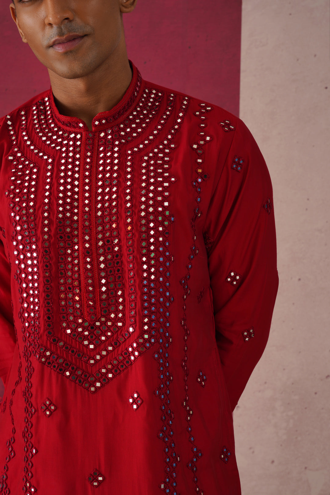 Raj- Mirror Work Patiyala Kurta Set
