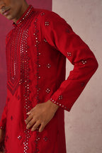 Raj- Mirror Work Patiyala Kurta Set