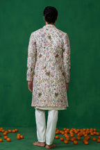 MOHSIN KHAN IN PHOOLPANKH IVORY INDOWESTERN SET