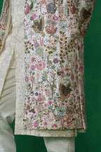 MOHSIN KHAN IN PHOOLPANKH IVORY INDOWESTERN SET