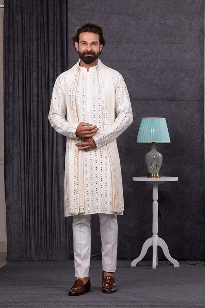 MIRROR EMBROIDERY KURTA