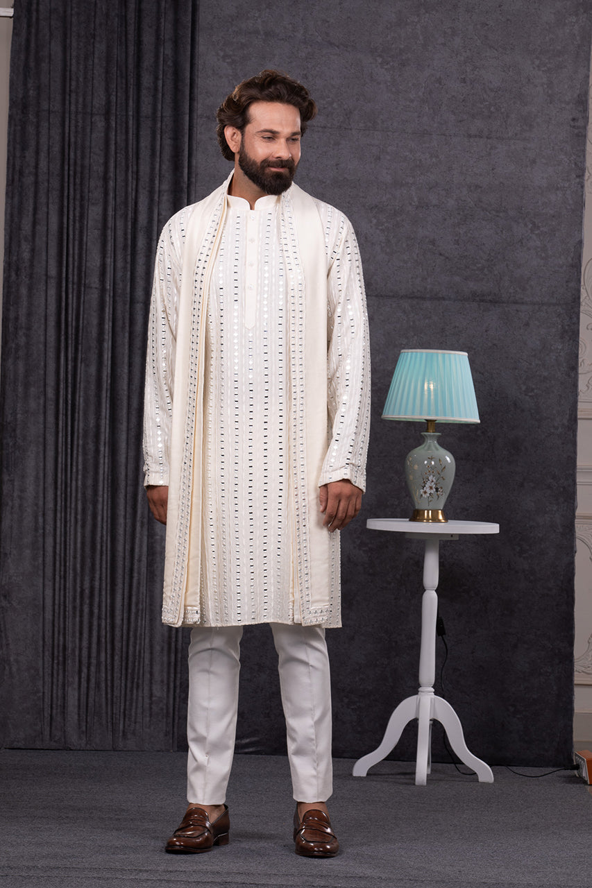 MIRROR EMBROIDERY KURTA