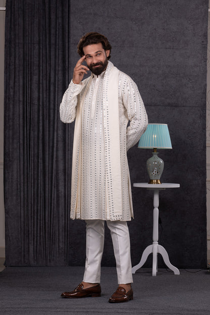 MIRROR EMBROIDERY KURTA