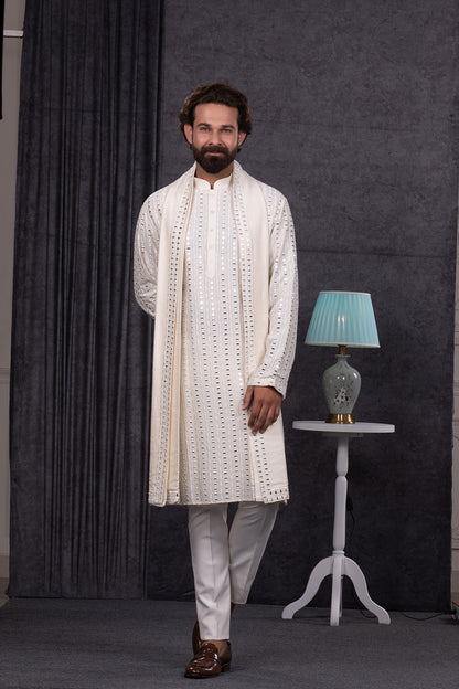 MIRROR EMBROIDERY KURTA