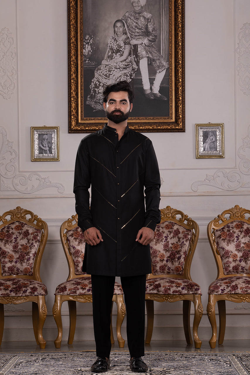 BLACK KURTA