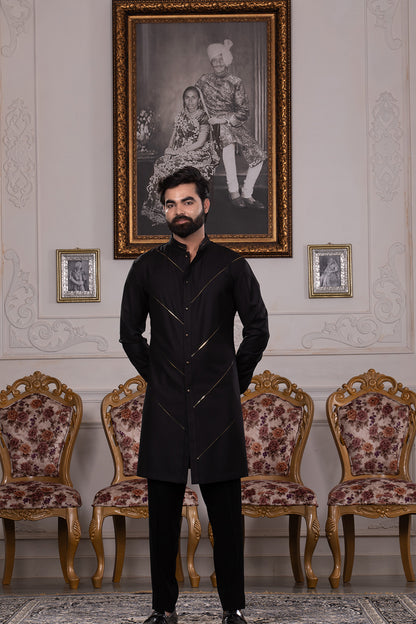 BLACK KURTA