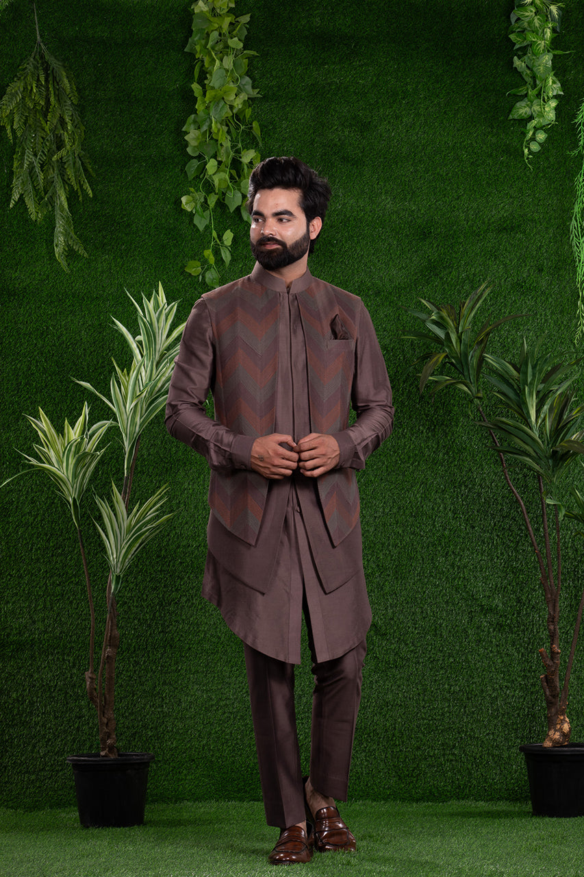 LONG JACKET WITH KURTA