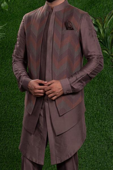 LONG JACKET WITH KURTA