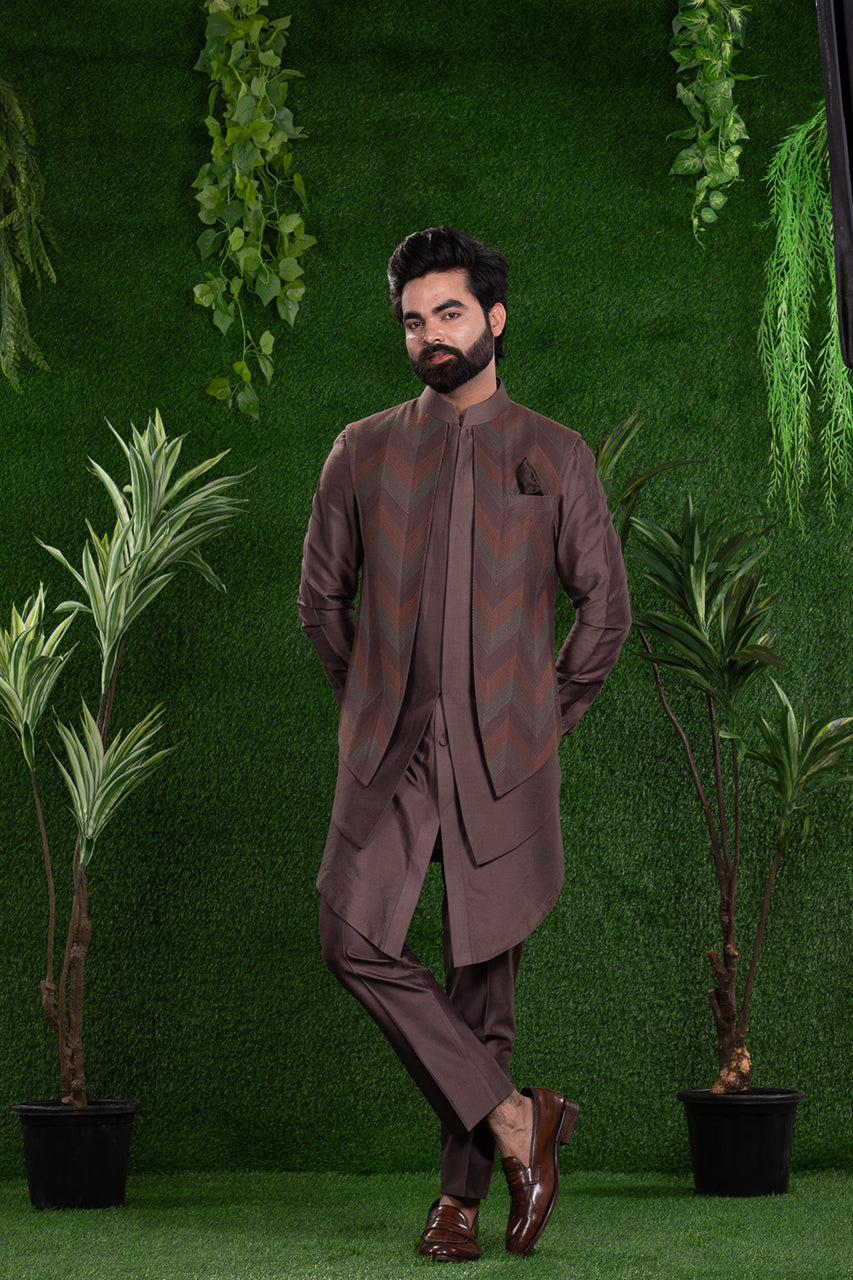 LONG JACKET WITH KURTA