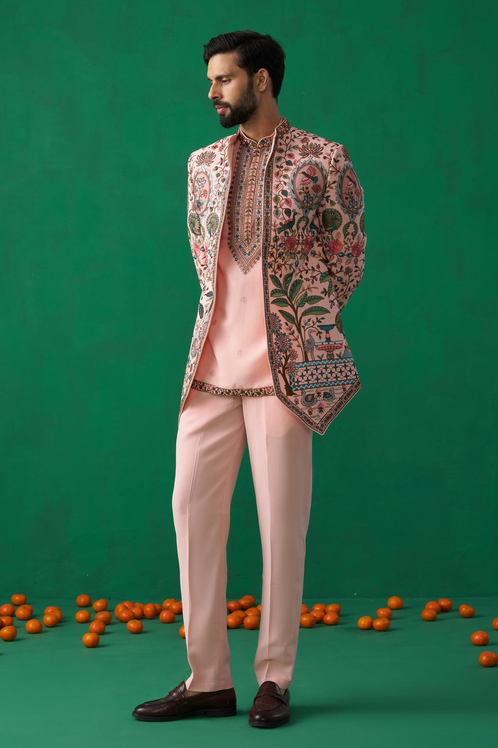 ANKIT CHOPRA IN FOUNTAIN PINK JODHPURI SET